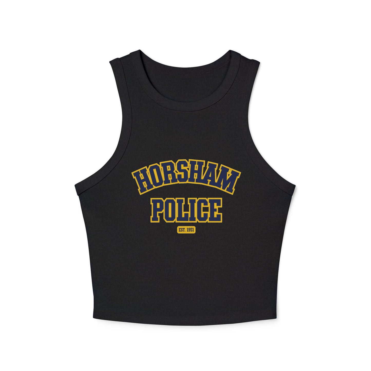 Bella + Canvas® Women's Micro Rib Racer Tank Top - HORSHAM POLICE (Front Only)