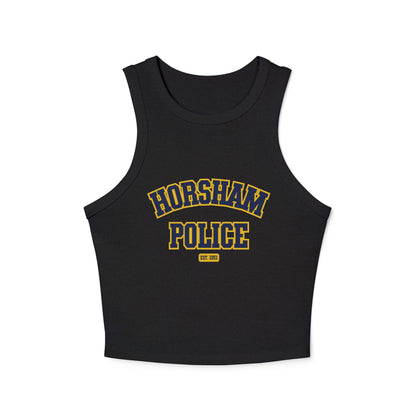 Bella + Canvas® Women's Micro Rib Racer Tank Top - HORSHAM POLICE (Front Only)