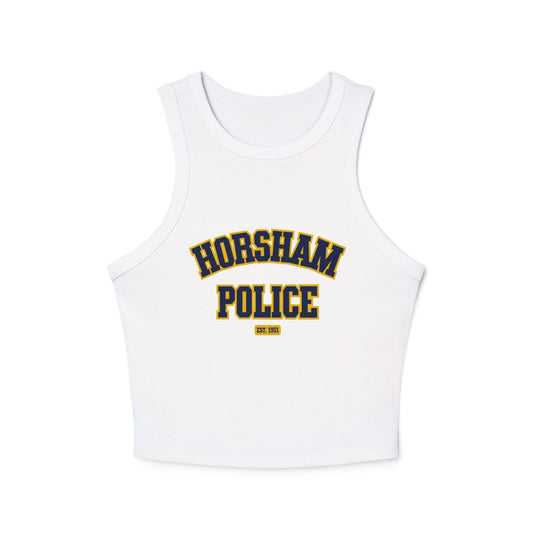 Bella + Canvas® Women's Micro Rib Racer Tank Top - HORSHAM POLICE (Front Only)