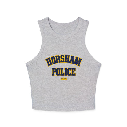 Bella + Canvas® Women's Micro Rib Racer Tank Top - HORSHAM POLICE (Front & Back)