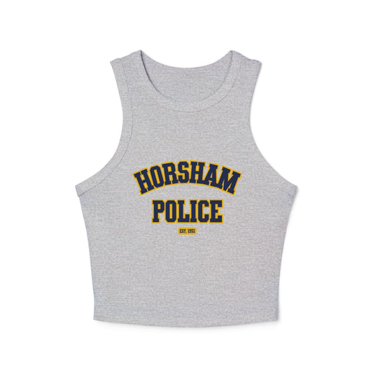 Bella + Canvas® Women's Micro Rib Racer Tank Top - HORSHAM POLICE (Front & Back)